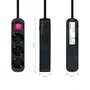 Nanocable Regleta de 3 Tomas con Interruptor, 1.4 m, Negra
